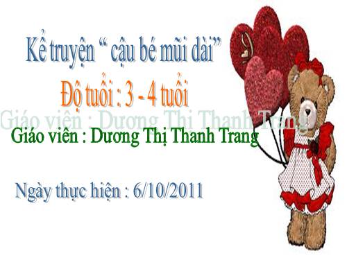 Truyện " cậu bé mũi dài"