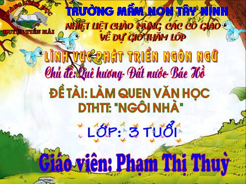 bài thơ:ngôi nhà