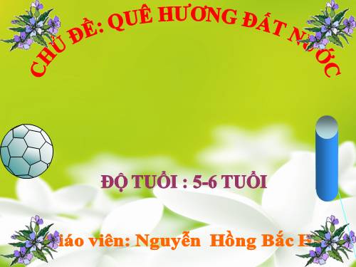 Giáo án toán - lớp chồi