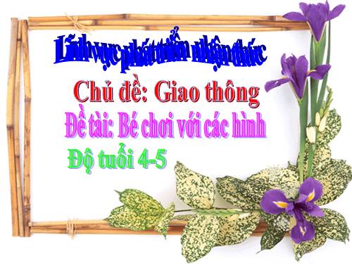 Toán: Bé chơi với các hình