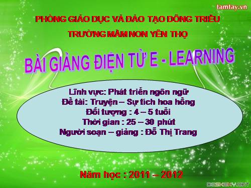 Bai giang e - learning: Su tich hoa hong