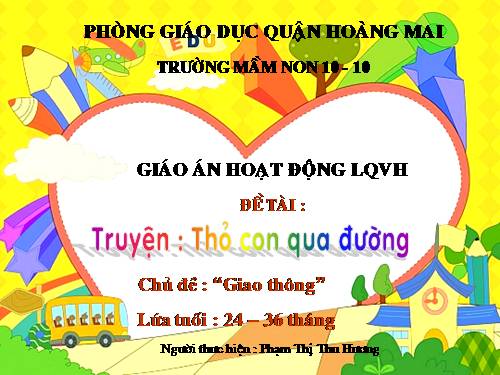 LQVH truyen : Tho qua duong