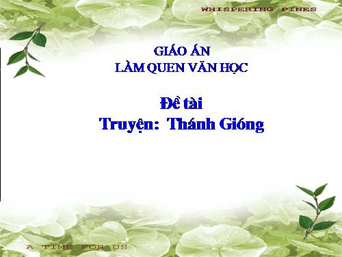 Chuyện Thánh gióng