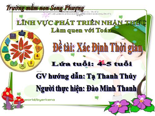 Toán: xác định thời gian