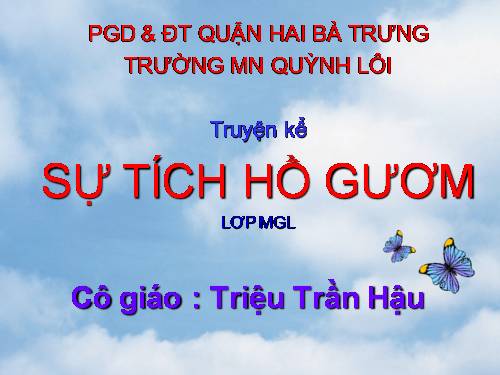 Truyện  : Sự tích Hồ Gươm