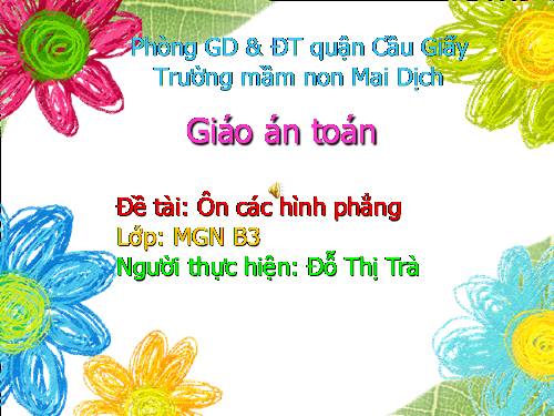 LQVT: Ôn các hình phẳng.