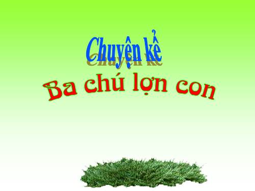 Lợn con xây nhà