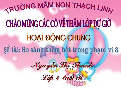 So sánh thêm bớt trong phạm vi 3