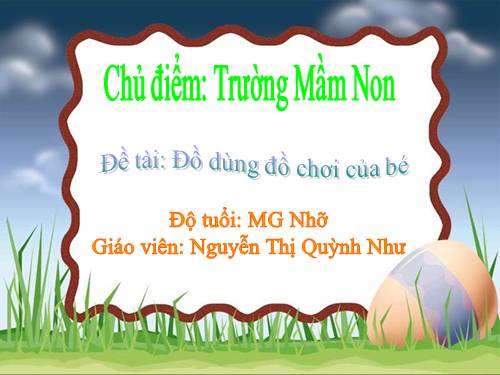 Đồ dùng đồ chơi của bé