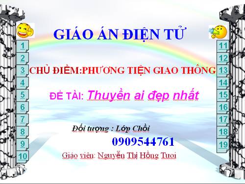 thuyền ai đẹp nhất