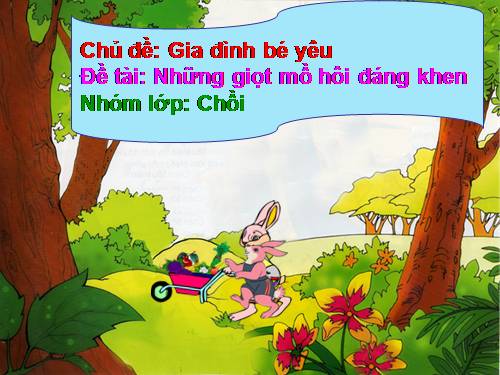 Giọt mồ hôi đáng khen