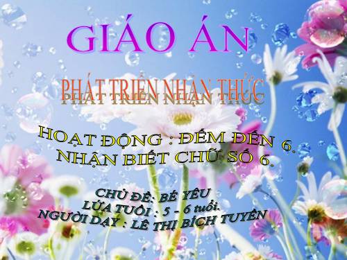 Nhận biết số 6