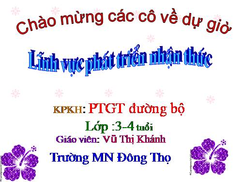 KPKH :PTGT Đường bộ