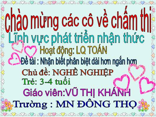 Dài hơn ngắn hơn