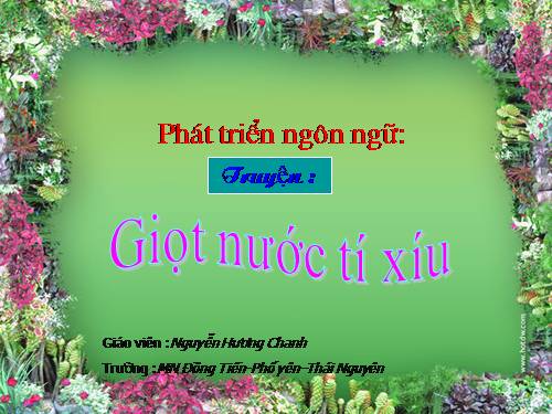 Truyện giọt nước tí xíu