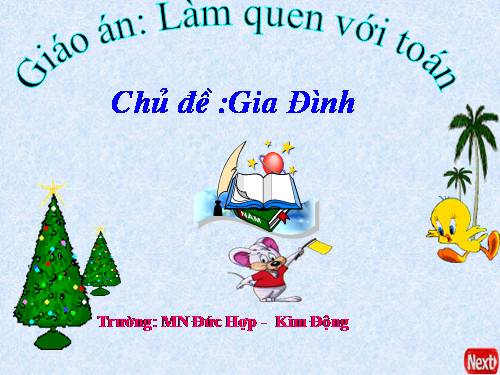 Làm quen với toán - chủ đê gia đình(các hình)