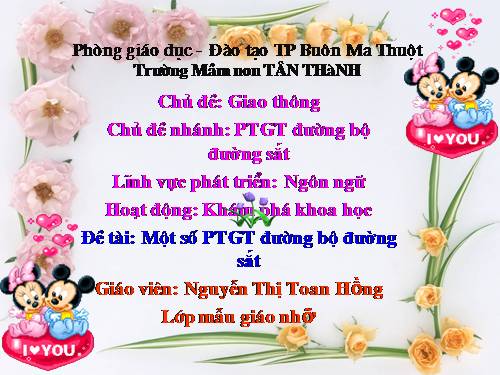 phương tien giao thong dường bộ- đường săt