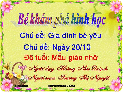 Nhận biết hình tròn, vuông, tam giác, chữ nhật