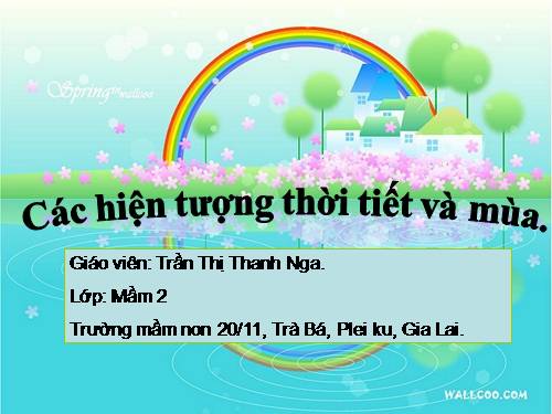 thoi tiet va cac mua trong nam