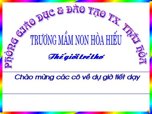 chủ đề - nước và hiện tuong thiên nhiên