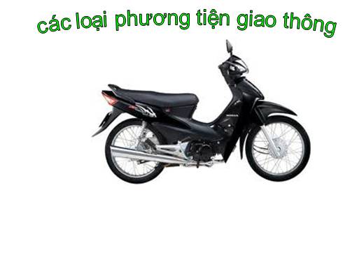 cac phuong tien giao thong