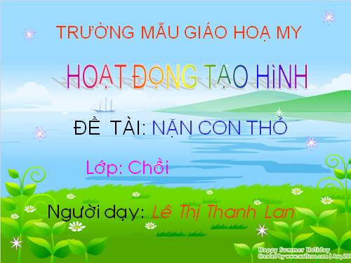 nặn con thỏ