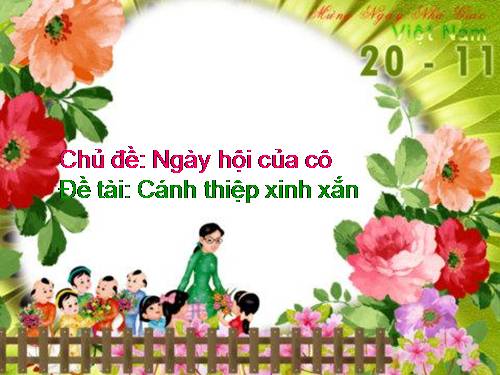 Cánh thiệp xinh xắn