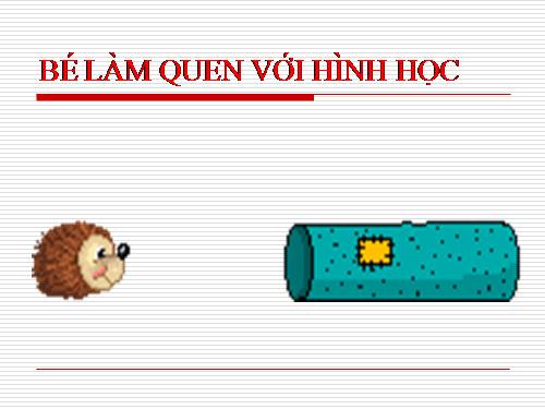 Bé làm quen với hình học