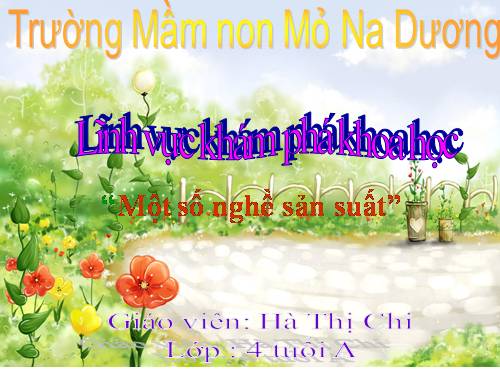 một số nghề sản xuất