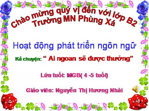 truyen : ai ngoan se duoc thuong