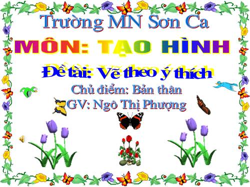 Vẽ theo ý tích chủ đề bản thân