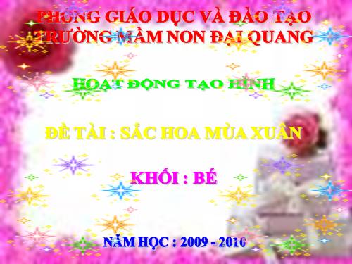 TAO HINH : SAC HOA MUA XUAN