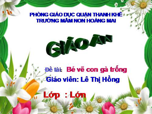 Vẽ con gà trống