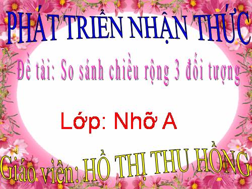 Phát triển nhận thức