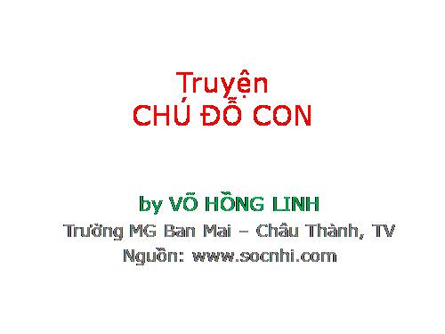 Truyện - Chú đỗ con