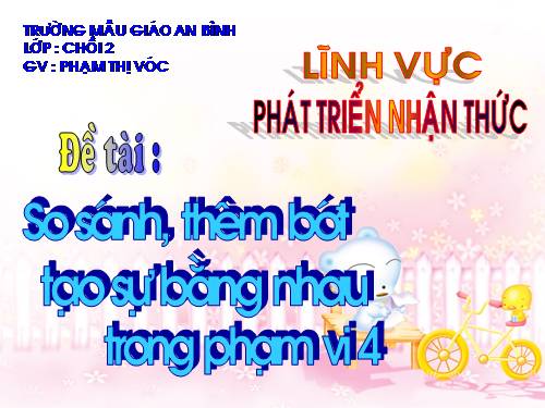 So sánh thêm bớt đến 4