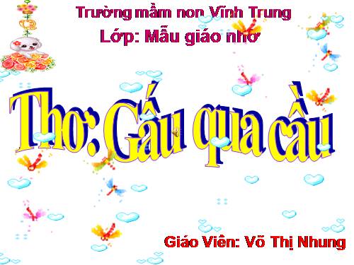 Truyện " Gấu qua cầu"