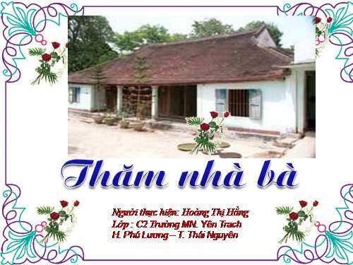 Thơ: Thăm nhà bà