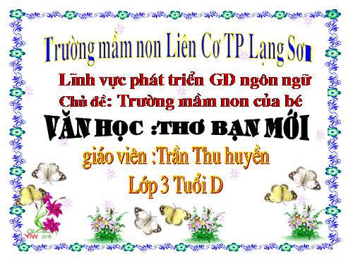 linh vuc phat trien giao duc:chu de truong mam non