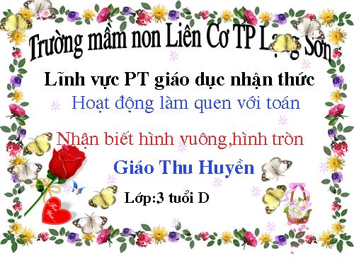 linh vuc phat trien giao duc nhan thuc :hoat dong lam quen voi toan