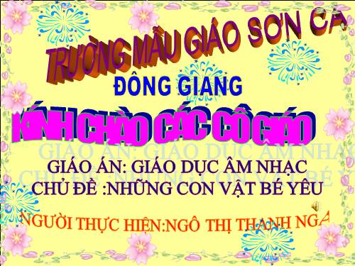 GIÁO DỤC ÂM NHẠC