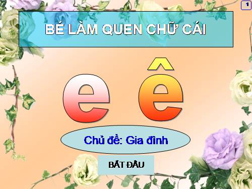 Tặng các bạn mầm non