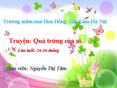 Truyện: Quả trứng của ai.