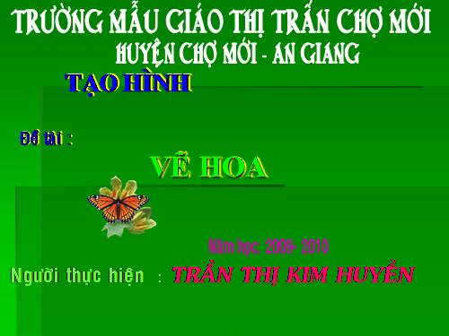 Tao hinh ' Ve hoa"