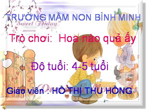 Trò chơi 4-5 tuổi