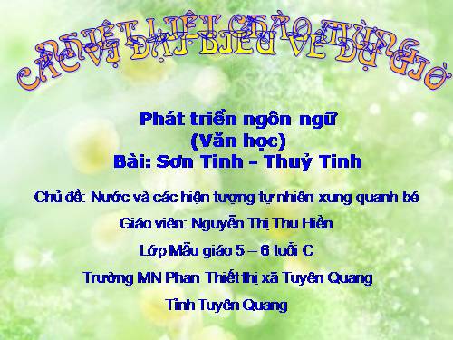 Truyện: Sơn Tinh, Thủy Tinh - T1