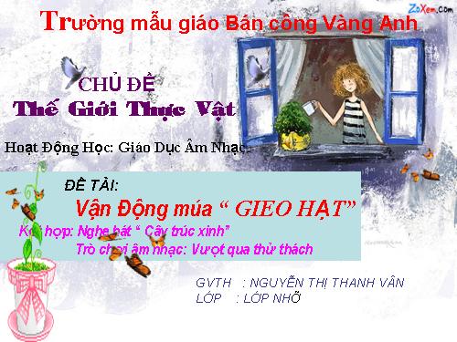 Vận động múa: Gieo hạt