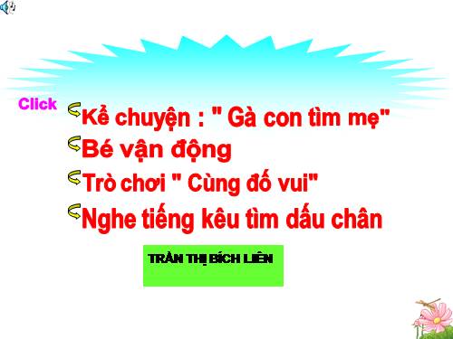 Gà con tìm mẹ