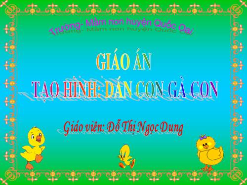 Tạo hình gà con