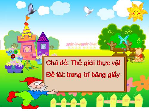 Trang trí hoa trên băng giấy